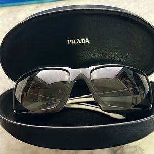 PRADA SUNGLASSES with black and white sides